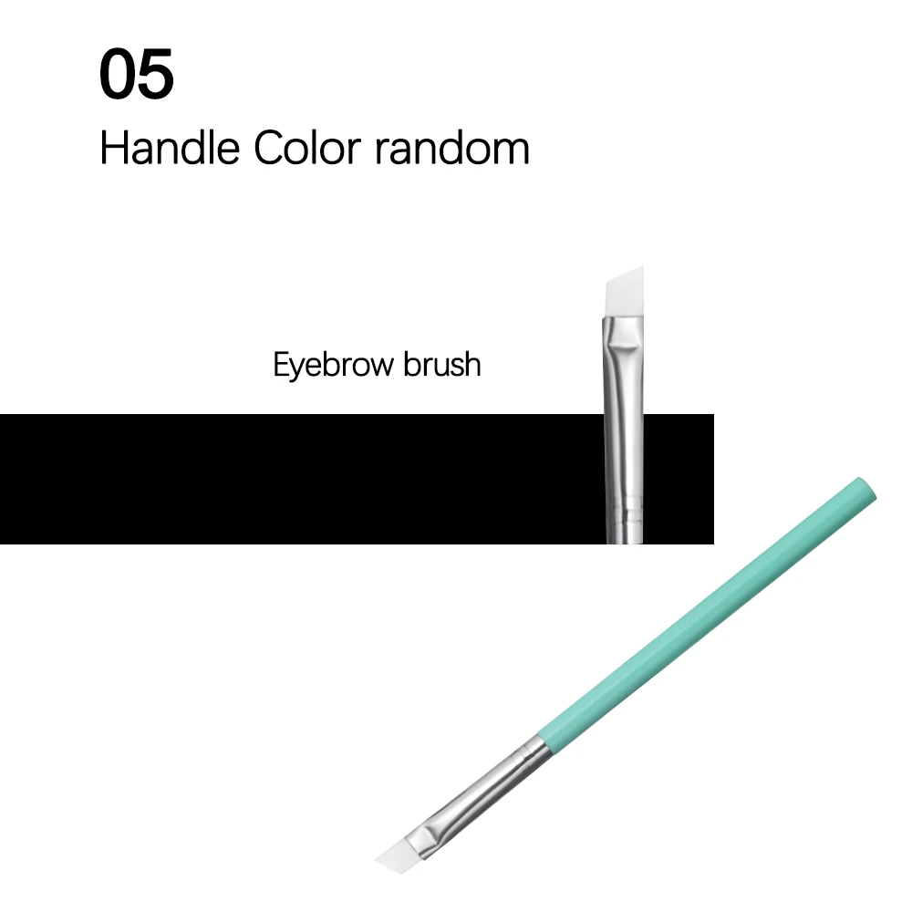 5Handle color random Случайный цвет! 1 шт. Новая Professional маска для лица силиконовая кисти для макияжа основа крем консилер для глаз Кисть косметическая щетка - Handle Color: 5Handle color random