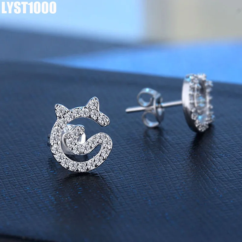 Оптовая продажа Fine Jewelry Мода 925 стерлингового серебра серьги стержня для Для