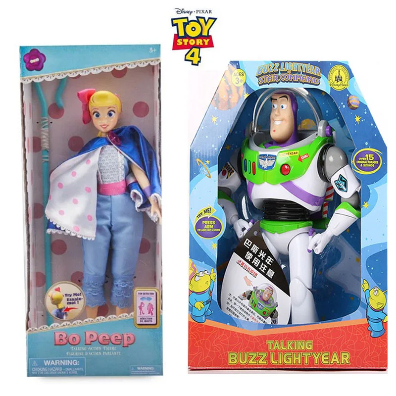 Новая история игрушек 4 3 Bo Peep Buzz светильник год Woody говорящий FigureToy Story Jessie