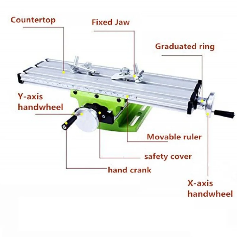 Миниатюрный точный Многофункциональный фрезерный станок верстак сверлильные