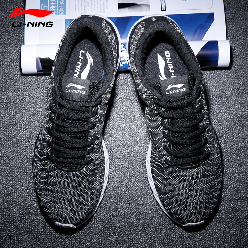 Li Ning Мужская обувь для бега 2018 яркий светильник дышащие Текстильные кроссовки