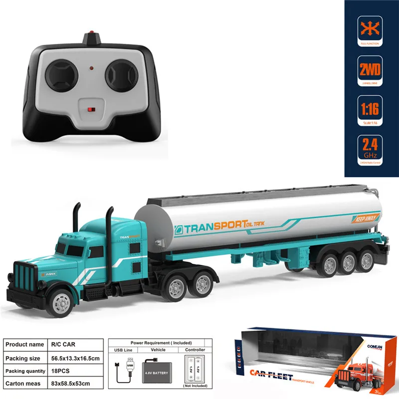 COMEAN RB1901 1/16 2.4G 15km/h 4CH 2WD Mini Rc Car Simulated Tractor Transport Vehicle RTR Model Vehicle Toy High Speed RC Car