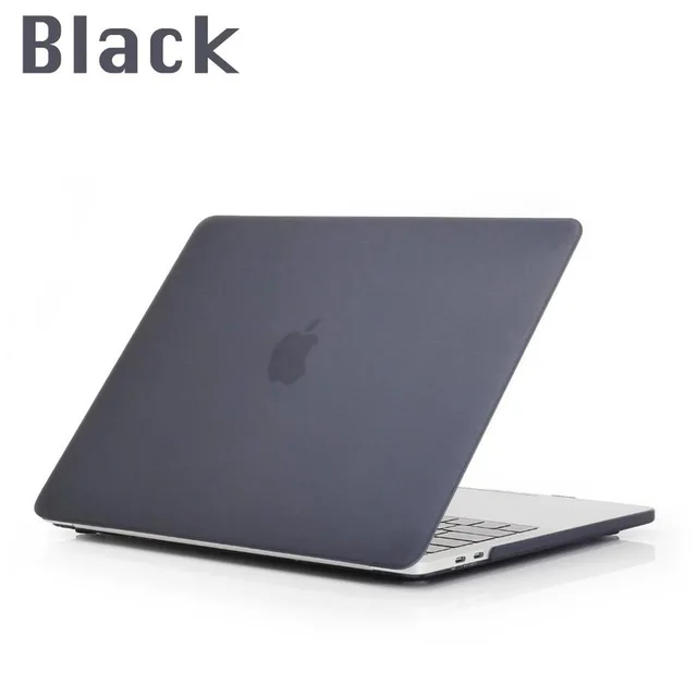 Чехол для MacBook 12/Air 11,6 13,3/Pro retina 13 15 для mac NEW Air 13 Pro 13 A2159 15 дюймов с сенсорной панелью - Цвет: Black-Matte