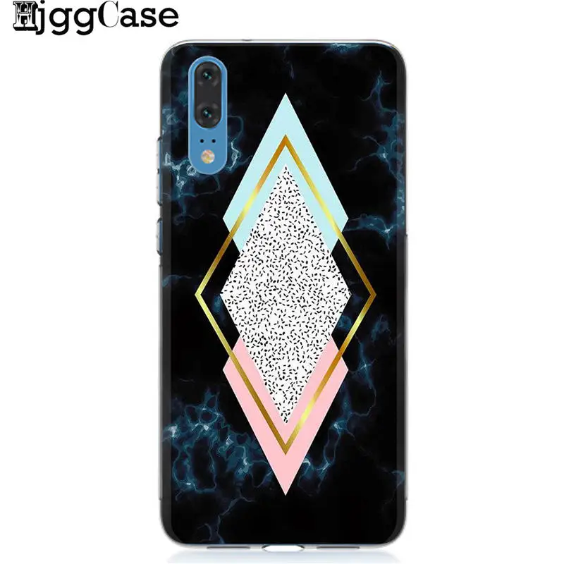 Чехол marbling для Huawei p10 p8 p9 Lite 2017 P20 Pro Plus чехол P Smart Honor 8X 9 10 8C lite Mate 20 | Мобильные