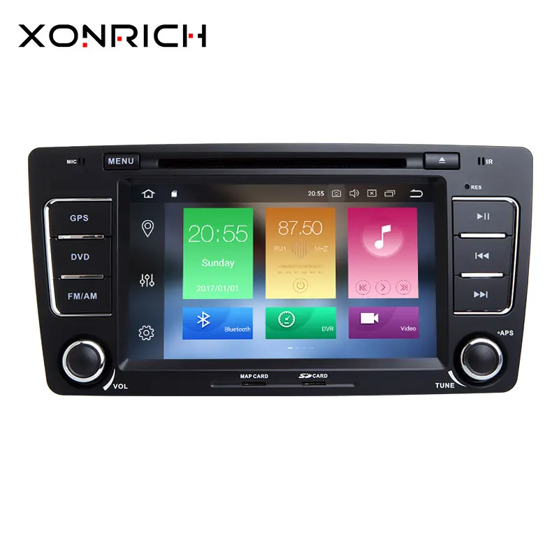2 Din Android 8 0 автомобильный dvd плеер для Skoda Octavia 3 A5 Yeti 2009 2013 головное устройство аудио