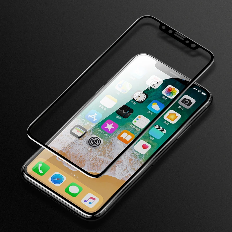 Антибликовая пленка на экран из закаленного Стекло для iPhone X 7 8 плюс анти Защитное