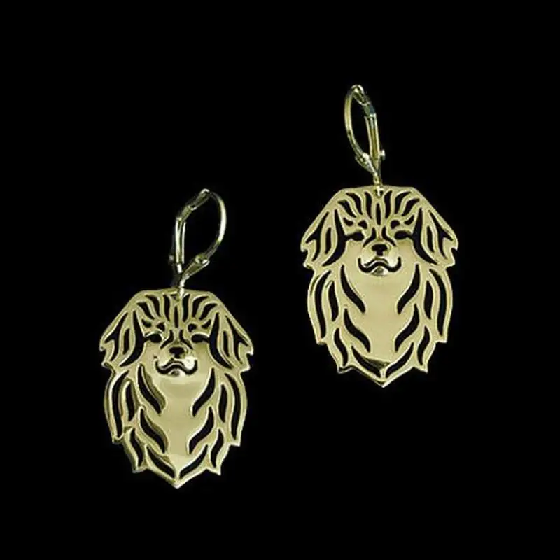 

Women's Alloy Dog Shaped Earrings Female Jewelry Tibetan Spaniel Earrings
