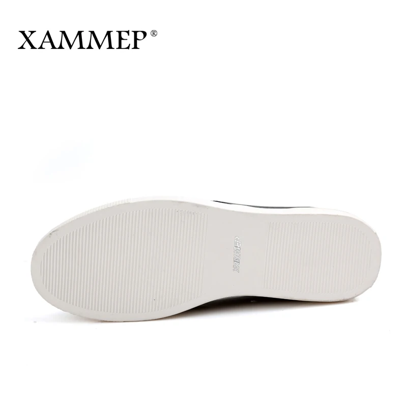 Кроссовки Xammep мужские без шнуровки натуральный спилок повседневная обувь на
