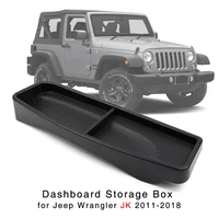 dashboard storage box for jeep wrangler jk 2011 2018 dash phone holder organizer tray