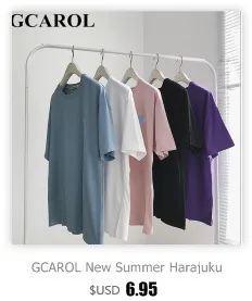 GCAROL, новинка, женская, кавайная, граффити, мультяшная, длинная футболка, с заниженным плечом, негабаритная, хип-хоп, элементы, Harajuku, футболки, милые топы, M-XL