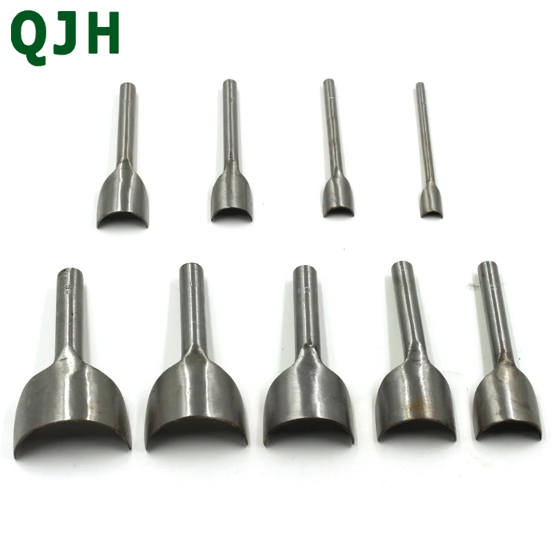 9 шт./компл. ручная работа кожевенное ремесло полукруглая форма филе дырокол