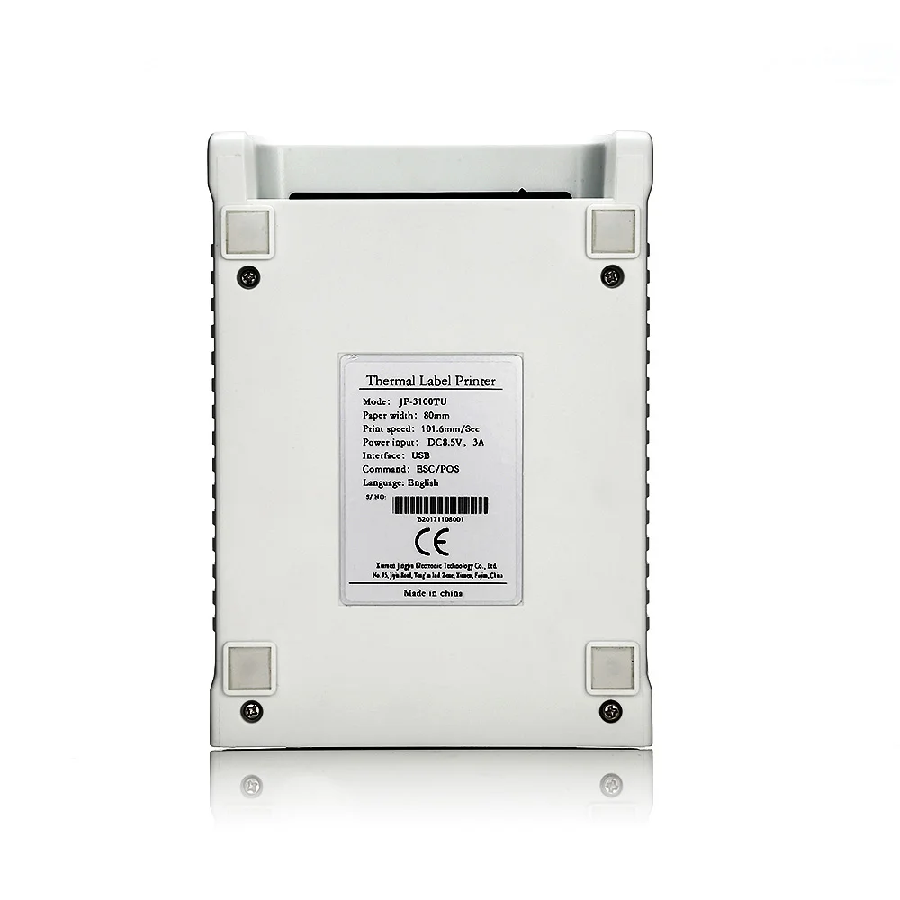 GOOJPRT JP 3100TU Термопринтер для печати этикеток 80 мм машинка с USB Serial Порты и разъёмы
