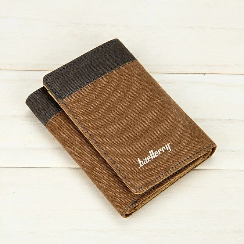 Мужской холщовый кошелек высокого качества простой стильный мужской клатч новый