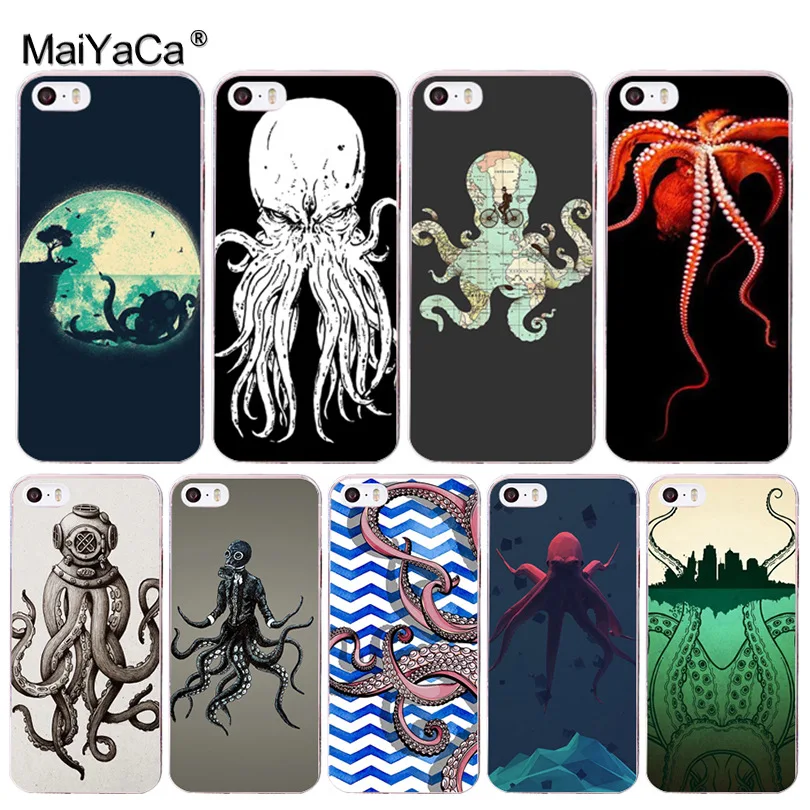 

MaiYaCa Fashion blue sea octopus Classic Phone Case for iphone 13 13 SE 2020 11 pro 8 7 66S Plus X 5S SE XR XS XS MAX