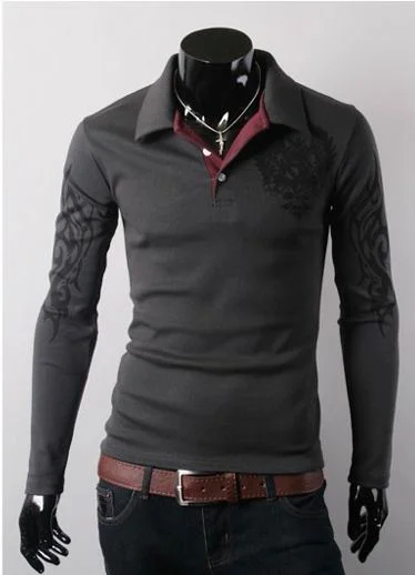 Zogaa Hot sale Casual Print Solid Anti-shrink long sleeve shirt White new men's fashion Slim lapels long sleeved shirt Cotton