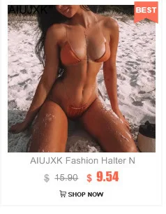 AIUJXK Модный летний Леопардовый неоновый зеленый пэчворк 2 шт женский купальник бикини сексуальный бюстгальтер и трусики набор женское белье