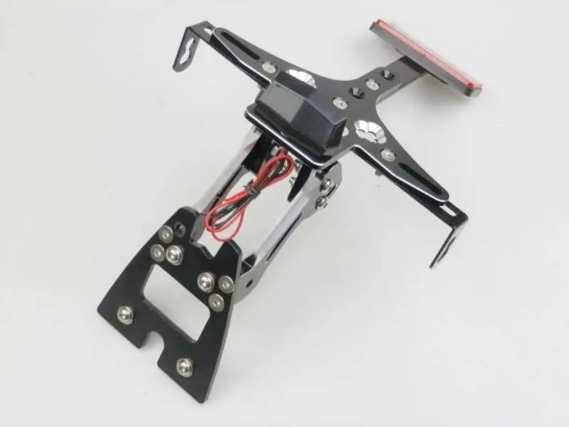 Черный ЧПУ Алюминиевый Регулируемый кронштейн для крепления номерного знака с