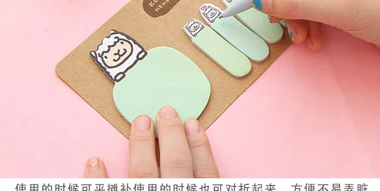 Милый мультфильм кролик Липкие заметки Творческий пост блокнот Filofax блокнот