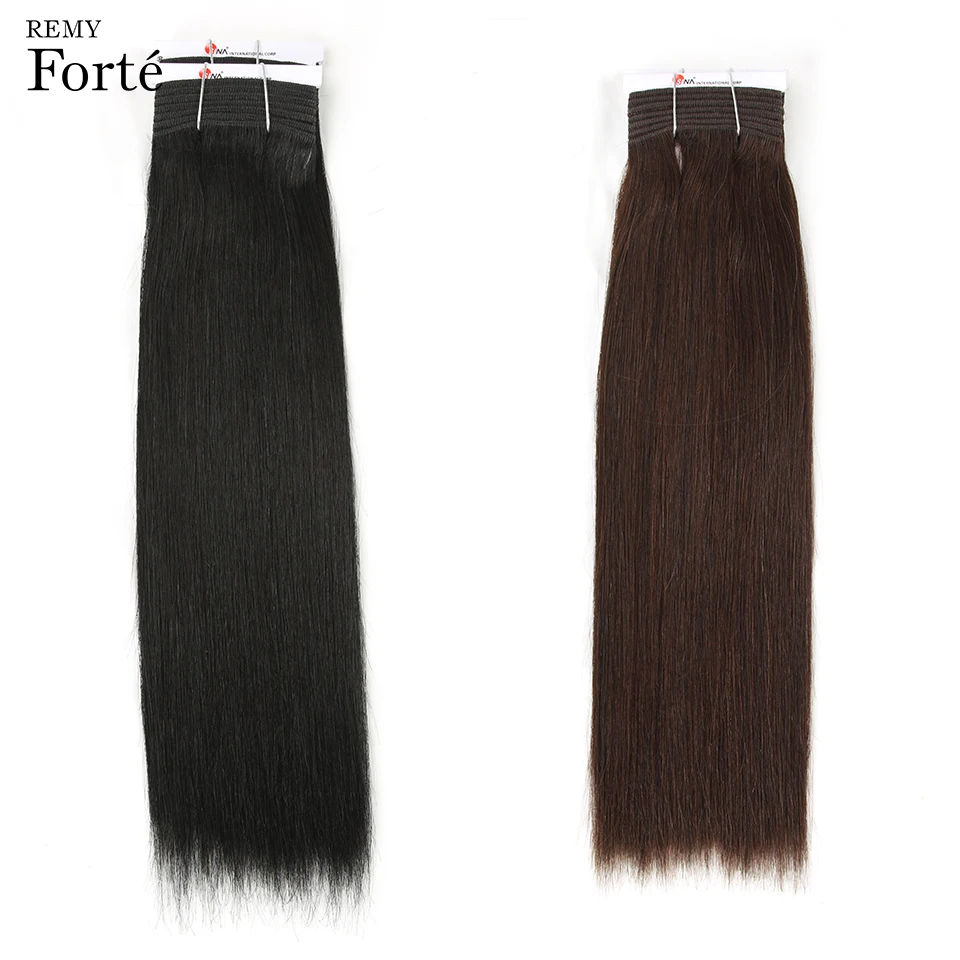 Remy Forte волос бразильское наращивание Weave Связки 10a девственные волосы прямые