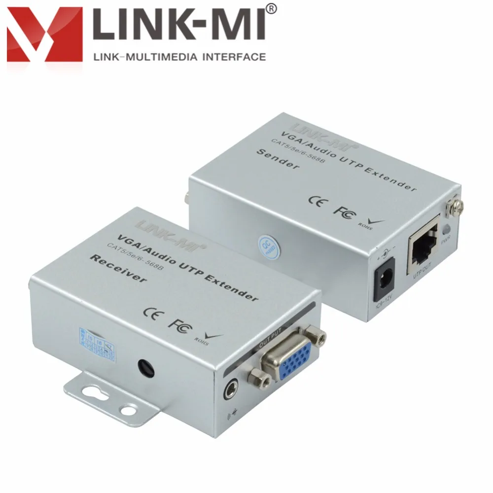2018 101TRSC Mini 100 m VGA Segnale di Rete Extender Mittente RJ45 CAT5e/6 M UTP Trasmettitore Ricevitore аудио 3 5 мм