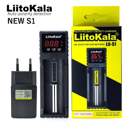 Liitokala lii S1 18650 зарядное устройство батарея для литий полимерный | Зарядные устройства -32850433672