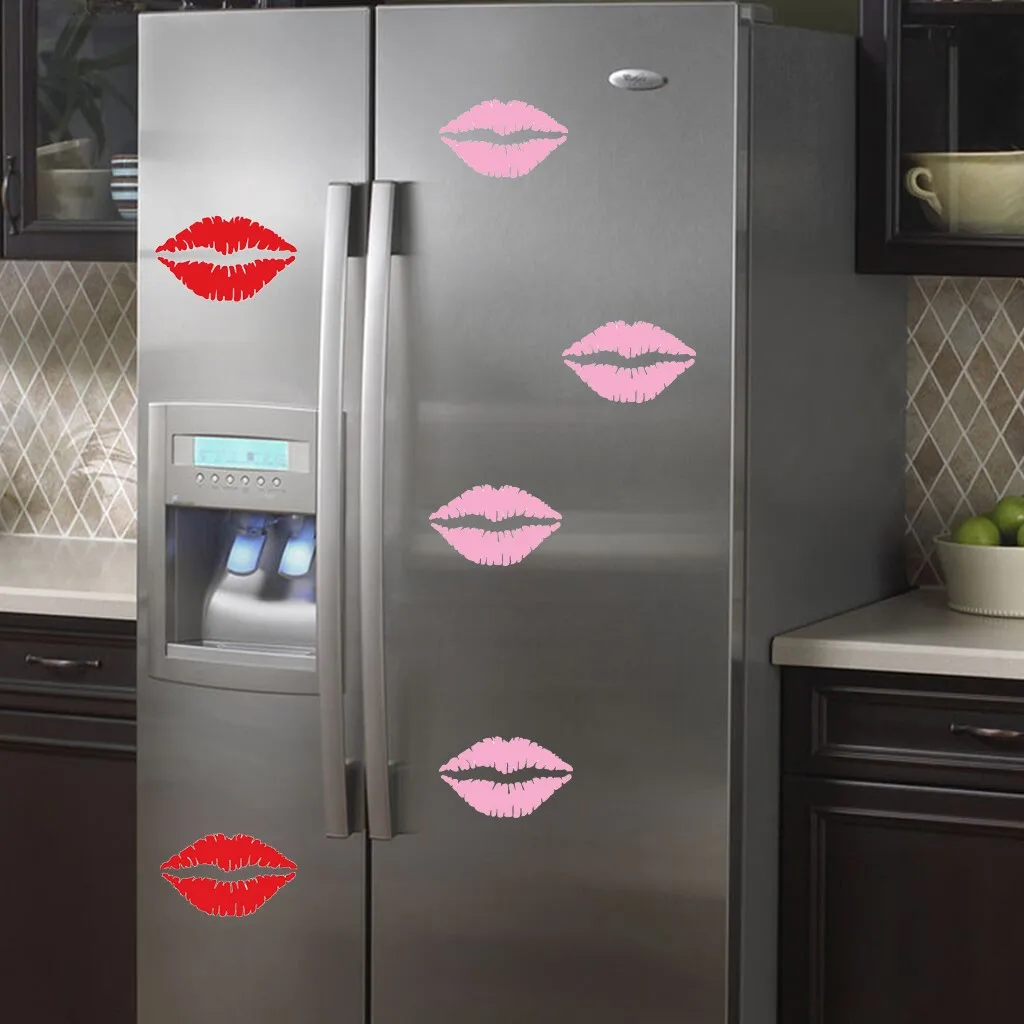 Best Selling Kiss PVC Material Wall Stickers Lip Print Refrigerator Decorative Home Kitchen Bedroom | Дом и сад
