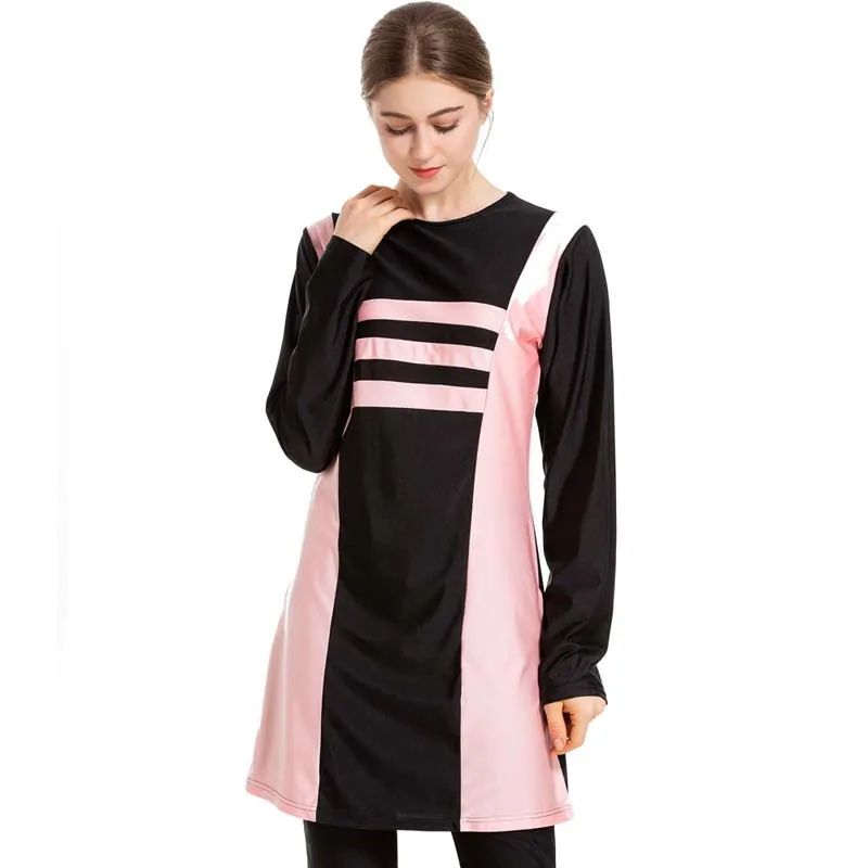 BAILUNMA Burkinis мусульманский купальный костюм для женщин, скромный купальный костюм, исламский купальный костюм с длинным рукавом, полный Чехол, костюм для плавания для женщин