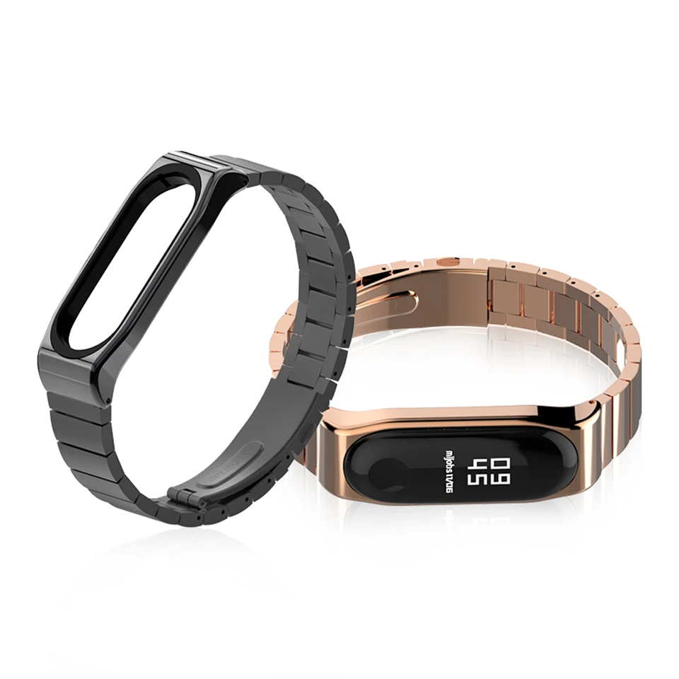 Металлический ремешок для Xiaomi Mi Band 4 Безвинтовой браслет из нержавеющей стали