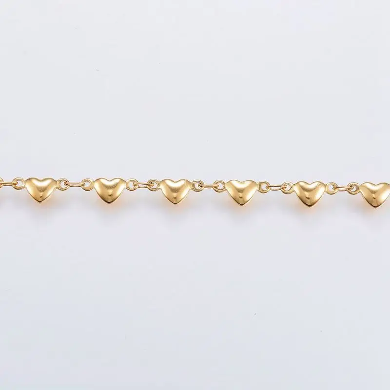 Heart B 10 м/рулон ручной работы 304 нержавеющая сталь бар звено цепи с катушкой для DIY ювелирные аксессуары поиск изготовления ожерелья браслеты - Цвет: Heart B