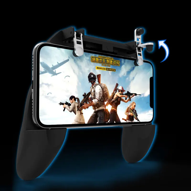 W10 Pubg контроллер мобильный геймпад джойстик для игра для мобильного телефона пусковой механизм l1r1 стрелок Кнопка огня для IPhone ножи