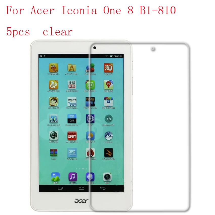 Прозрачная ультратонкая защитная пленка против царапин для Acer Iconia One 8 B1 810 5 шт. в 1