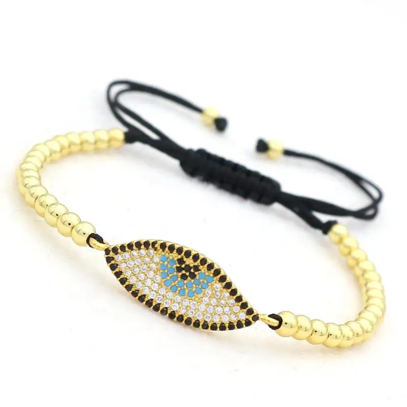 Женский браслет Шарм медные бусины 4 мм|braided rope bracelet|charm braceletrope bracelet |