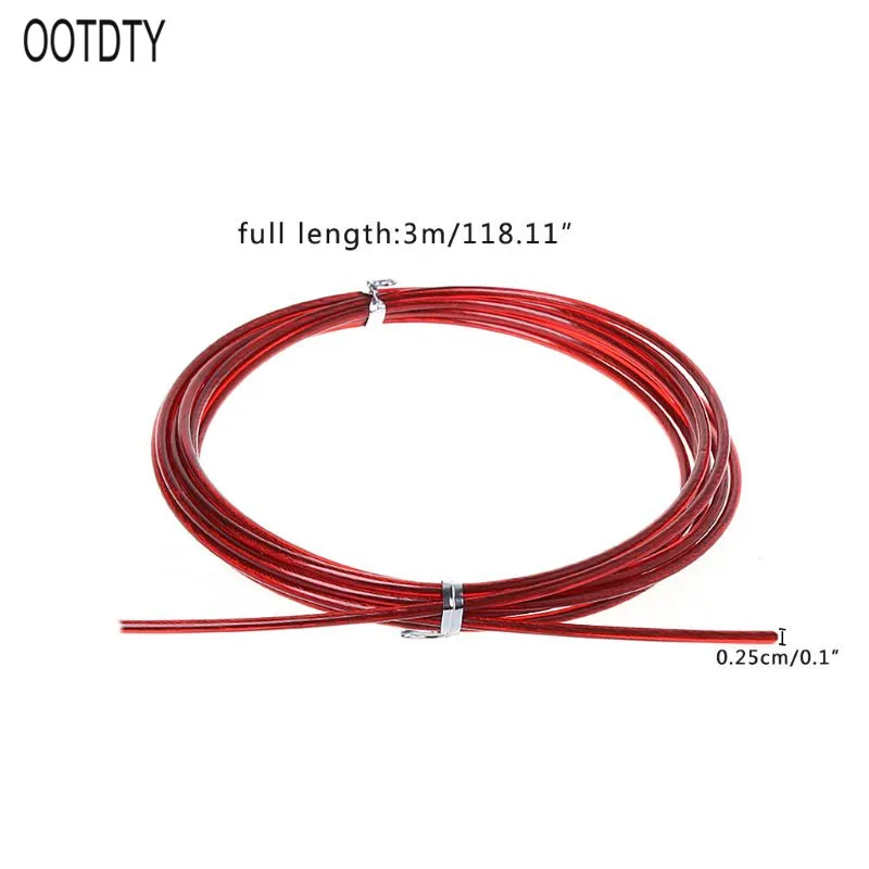 3m Crossfit Replaceable Steel Wire Cable Speed Jump Ropes Skipping Spare Rope | Спорт и развлечения