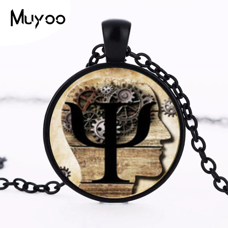 PSI ожерелье с символом подвесной стеклянный купол подвеска HZ1 | Украшения и