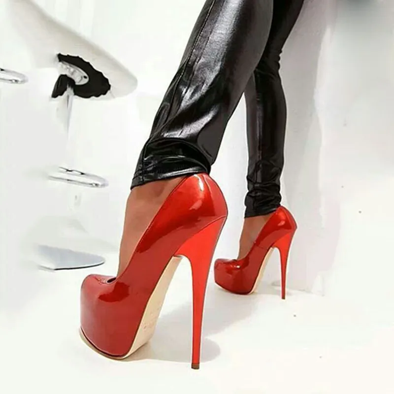 Shofoo/обувь Красивые модные женские туфли из искусственной кожи Каблук около 14 5 см