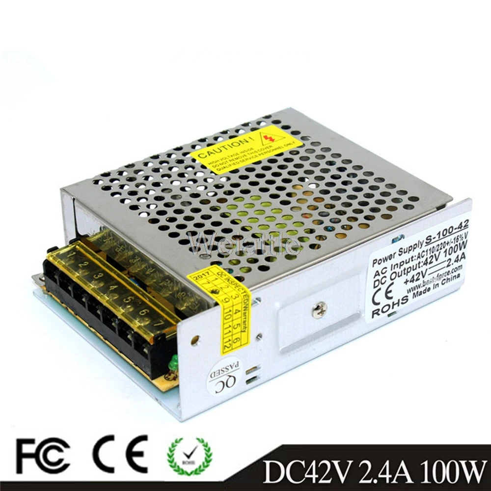 DC42V 72 Вт 100 120 светодиодный световой ремень импульсный источник питания 100-240В