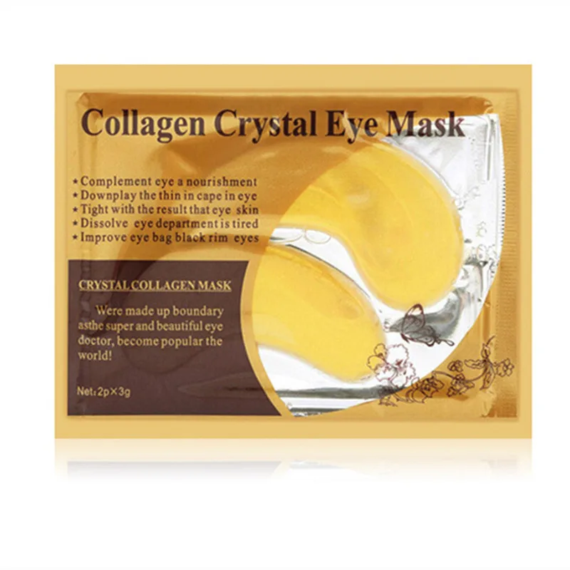 1 пара золотых кристаллов коллагеновая маска для глаз патчи против морщин