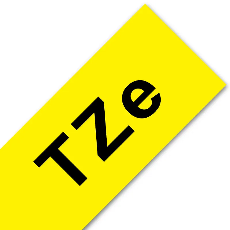 Black on Yellow Юнистар TZe-211 TZe-611 ламинированные 6 мм x 8 м совместимый принтер наклеек Brother P-touch tze ленты белого и желтого цвета смешанные Цвет TZe 211 tze211Label чайник - Цвет: Black on Yellow