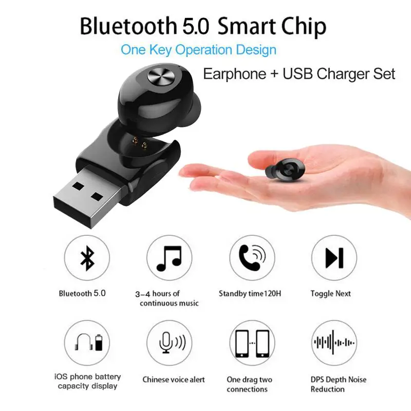 Hobbyлейн стерео Беспроводная гарнитура Спорт Bluetooth 5,0 наушники с микрофоном HIFI звук вкладыши громкой связи для iPhone huawei Xiaomi d25