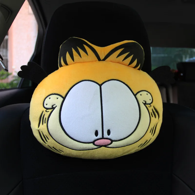 Новая Автомобильная подушка для подголовника Garfield шеи подушки отдыха автомобиля