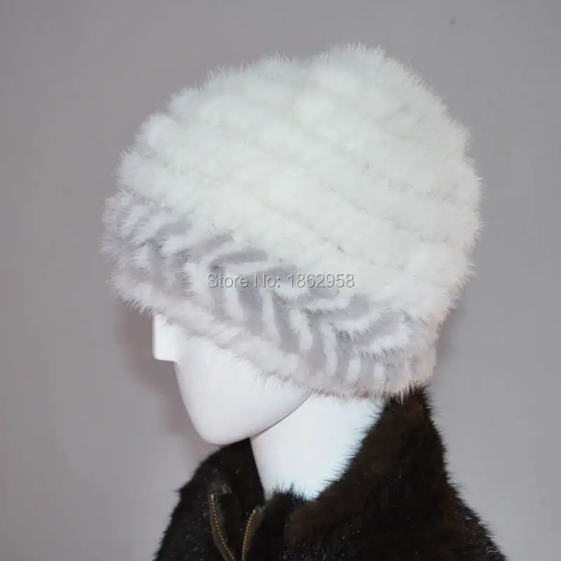 Бесплатная доставка SJ922 Горячая зимняя норковая меховая шапка женская из