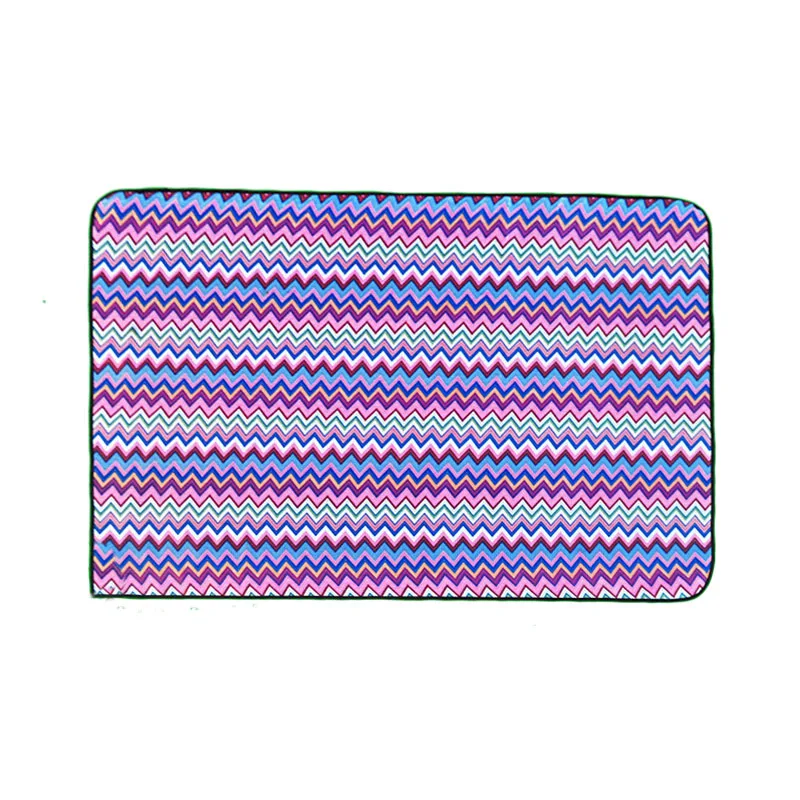 Водонепроницаемый тканевый коврик с узором волн пляжный складной для пикника