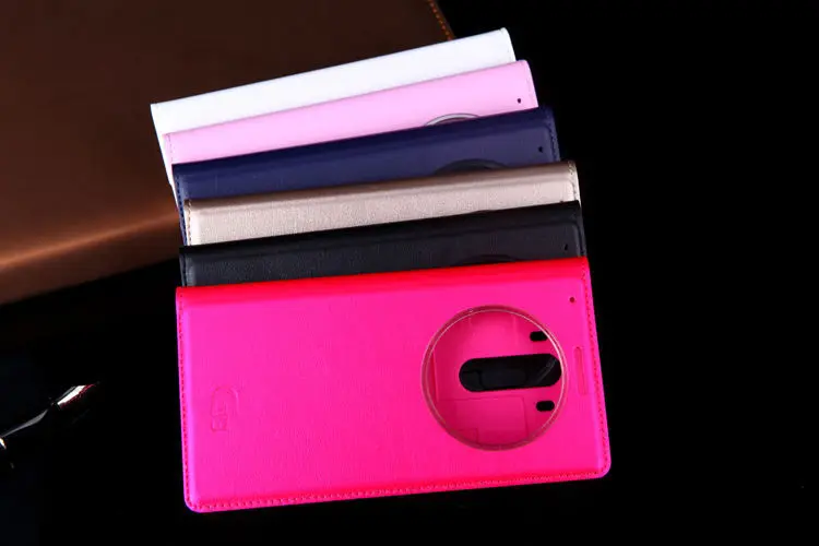 Откидной кожаный чехол для телефона LG G3 LGG3 G 3 D855 D850 D 855 850 D851 умный чехол с окошком для просмотра с кругами и функцией сна быстрый ответ