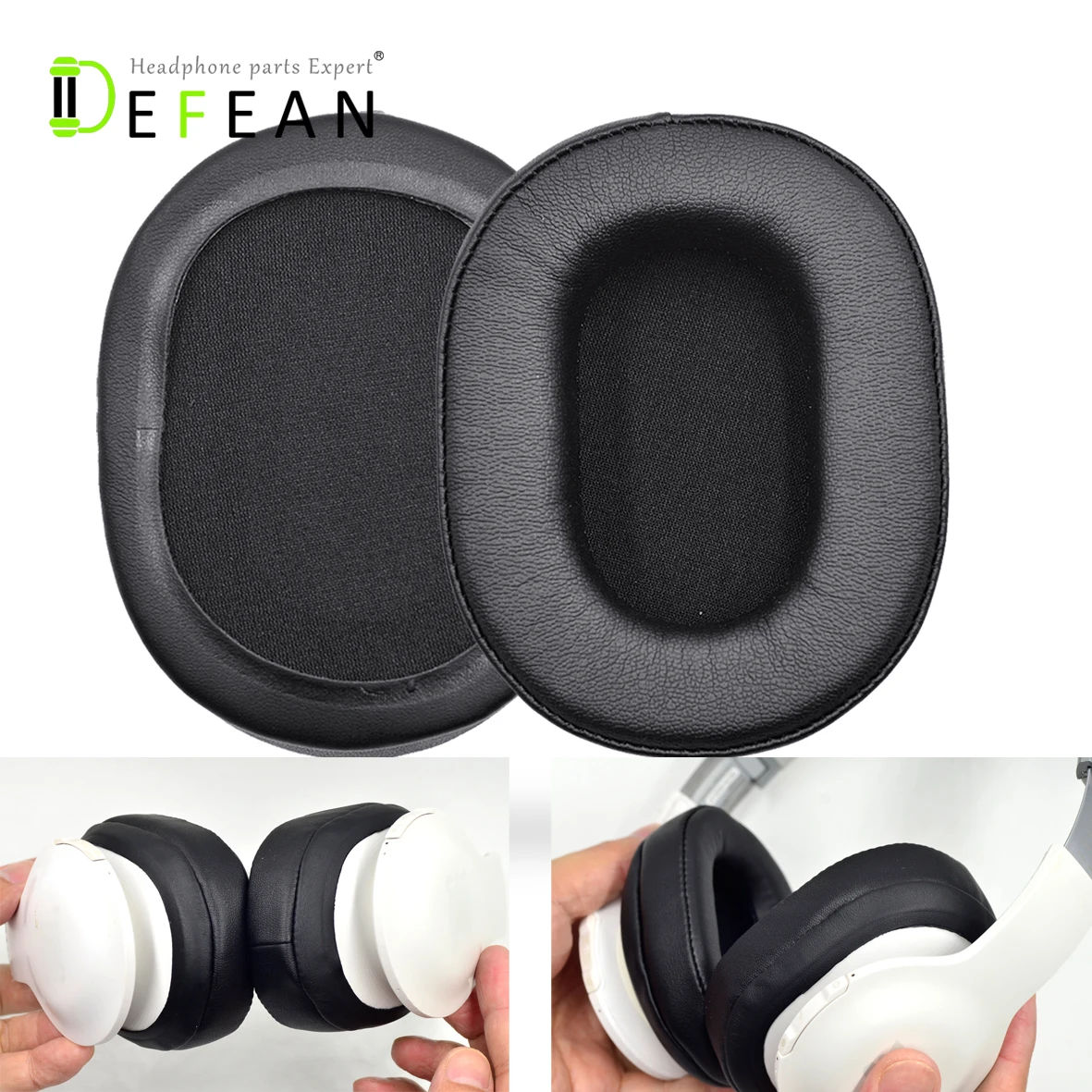 Defean Замена 1 пар DIY черные амбушюры Подушка для JBL EVEREST 700 беспроводные BT Bluetooth V700BT наушники