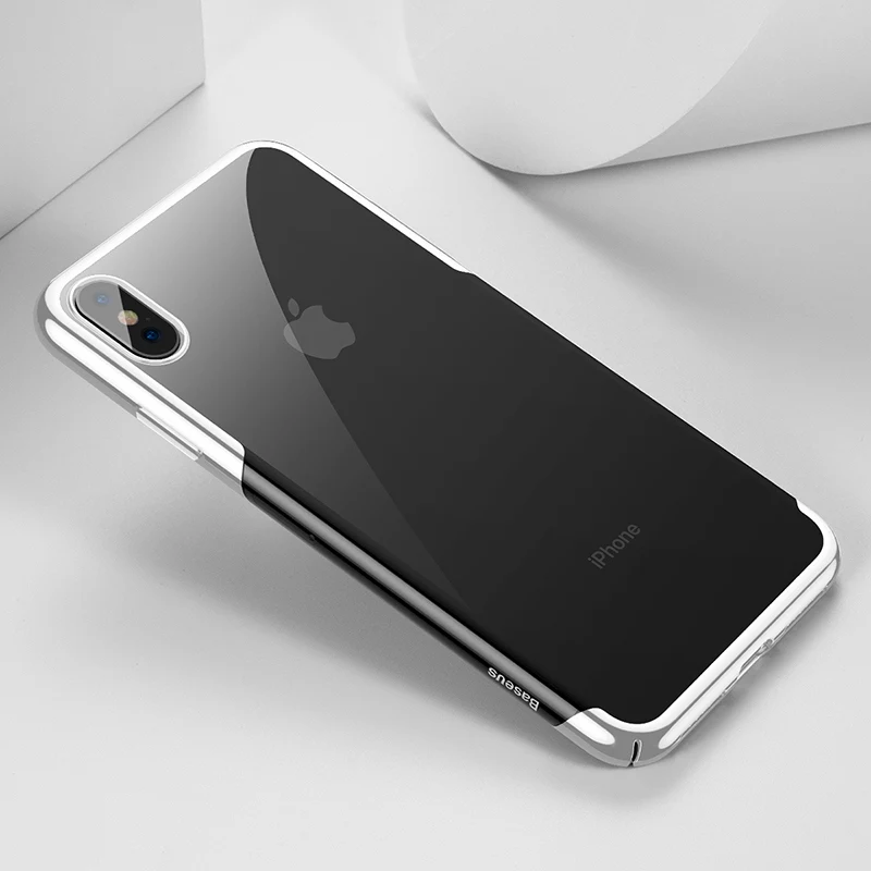 Baseus для iPhone X Xs роскошное покрытие для чехла жесткий пластиковый чехол для телефона для iPhone Xs XR XS Max ультратонкий задний Чехол для телефона - Цвет: Бежевый