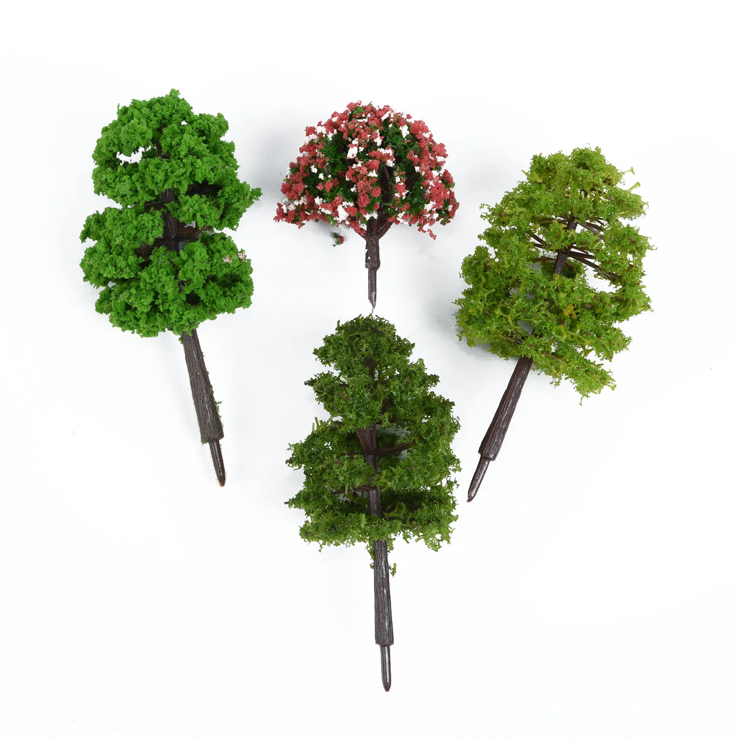 Модель деревьев с оттенком зелени пластиковый пейзаж Diorama HO Z TT масштаб