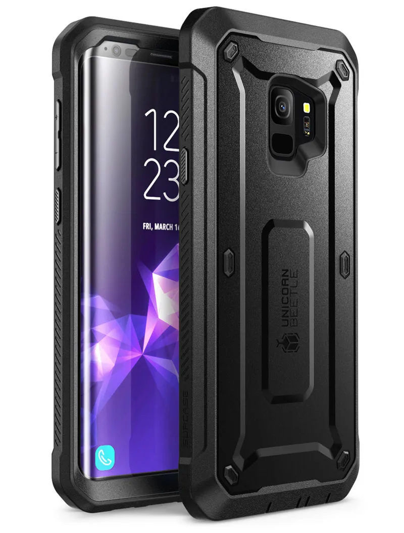 Black Для samsung Galaxy S9 чехол( выпуск) SUP чехол UB Pro цельная прочная кобура крышка со встроенной защитной пленкой - Цвет: Black