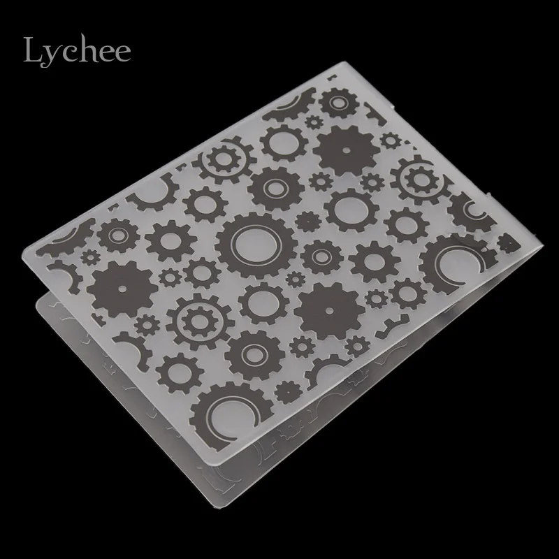 Личи пластиковые тиснения папка для скрапбукинга DIY альбом карты инструмент