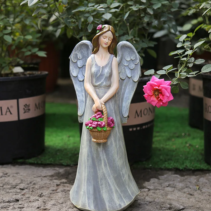 

Flower Fairies Resin Angels Sculptures Ornaments Gardens Exquisite Gifts Craft Accessories