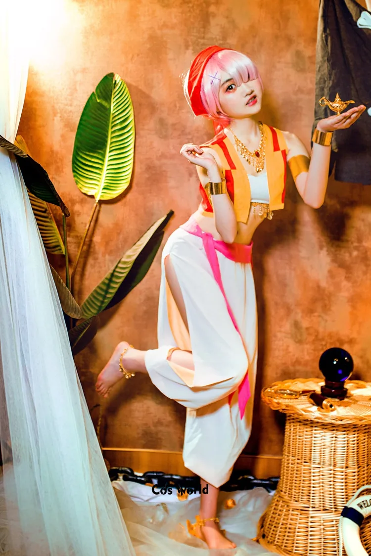 Топы шаровары Re Zero Kara Hajimeru Isekai Seikatsu Ramu Remu Aladdin мешковатые свободные брюки костюмы